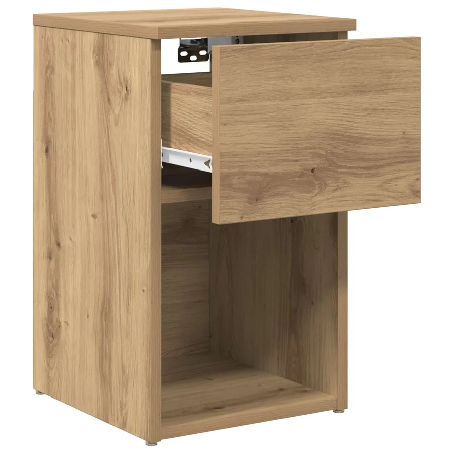 Armoire de lit Chêne artisanal 29 x 31,5 x 49 cm - 5