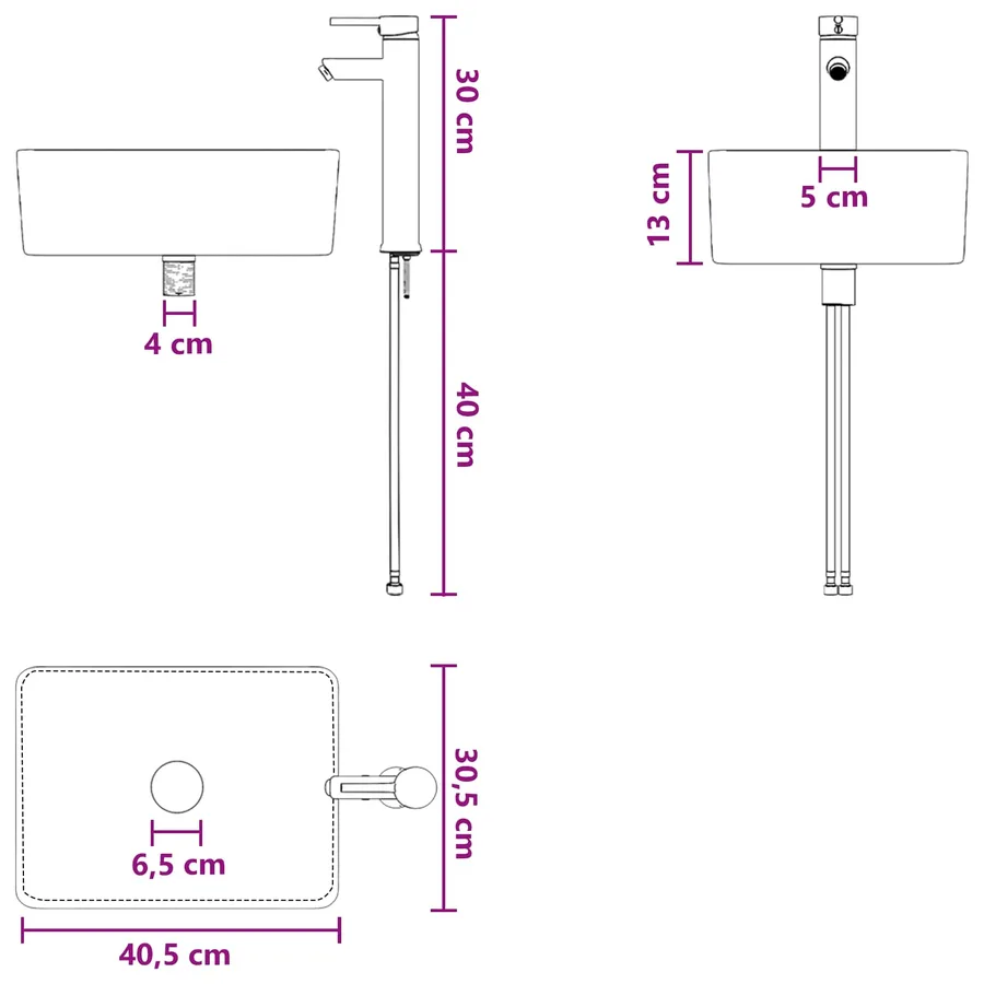 Ensemble de mobilier de salle de bain 2 pcs Chêne fumé - 12