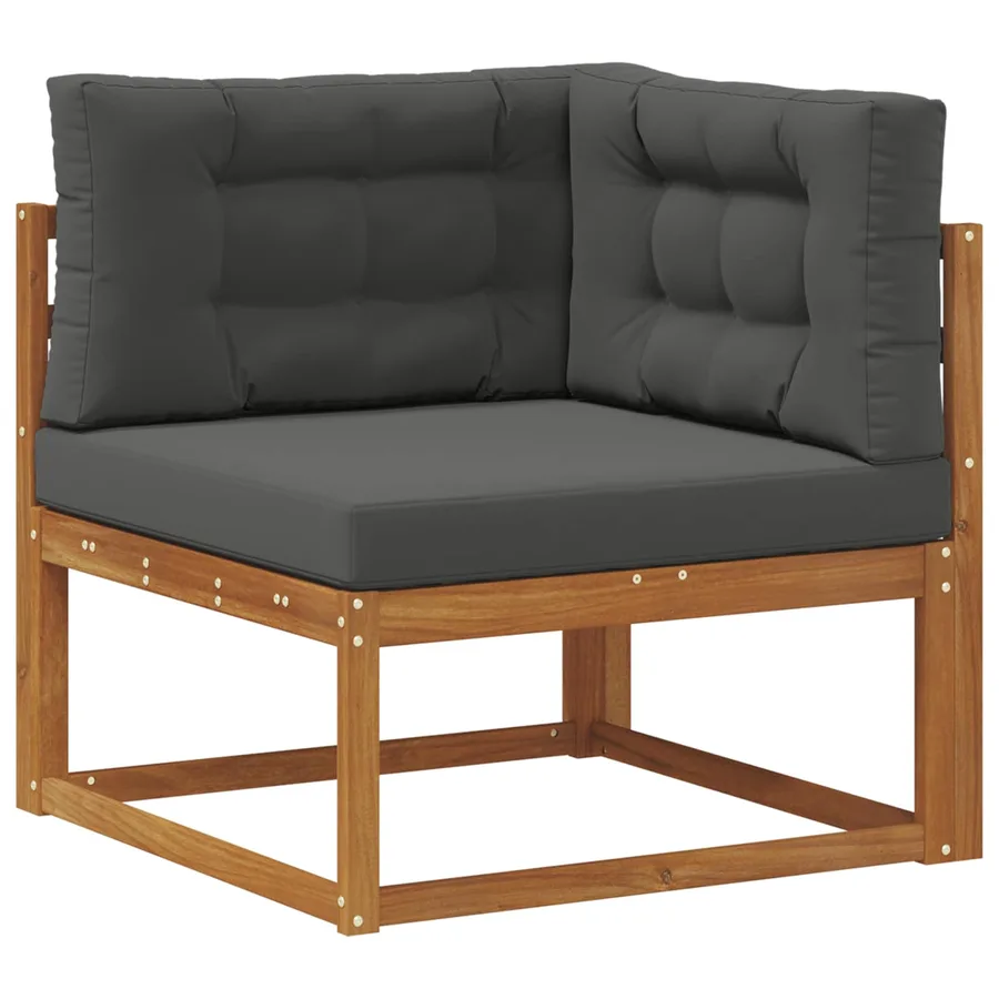 Ensemble de canapés d'extérieur Naturel et Anthracite - 5