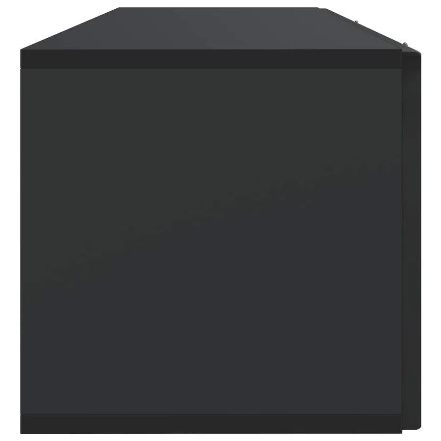 Meuble TV mural Noir 98 x 31 x 30 cm Bois d'ingénierie - 7