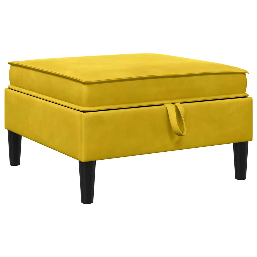 Ensemble de meubles pour le salon 6 pcs Jaune Velours - 6