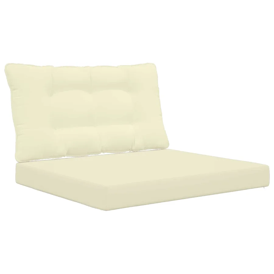 Coussin de canapé d'extérieur Polyester Crème 80 x 68,5 x 8 cm - 2
