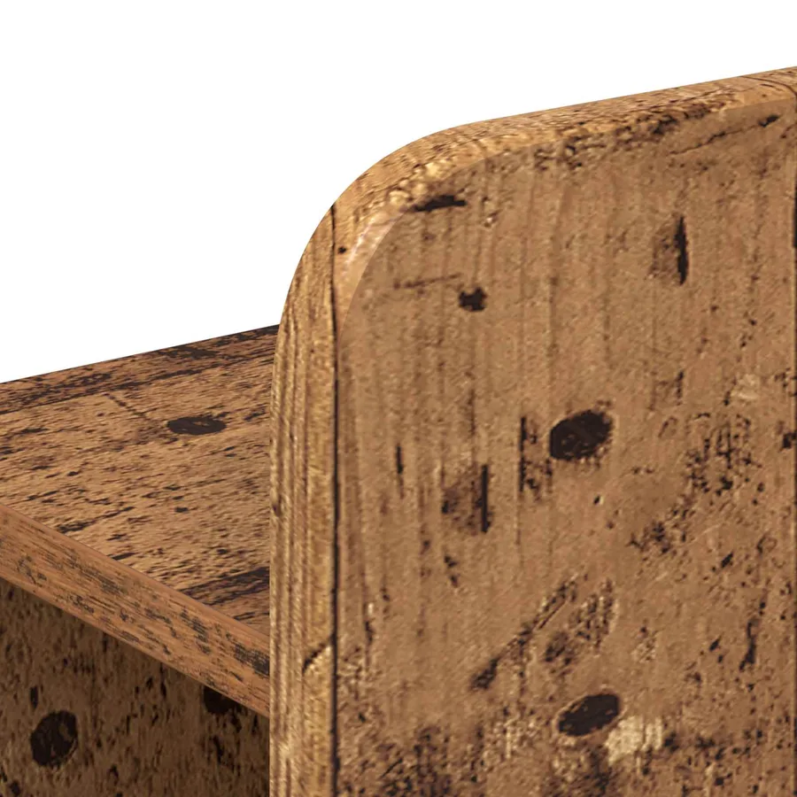Cadre de lit avec rangement Bois ancien 90 x 190 cm - 7