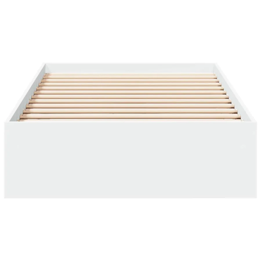 Cadre de lit avec rangement Blanc 80 x 200 cm Bois d'ingénierie - 4