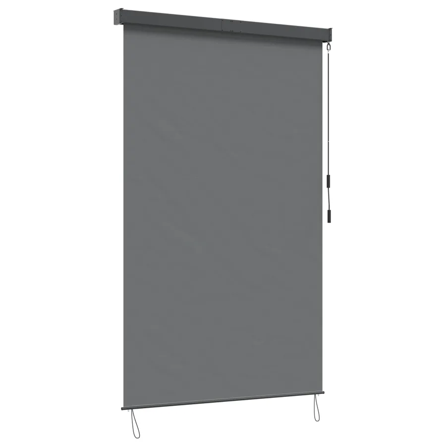 Store enrouleur Gris clair 120 x 250 cm Tissu et Aluminium - 2