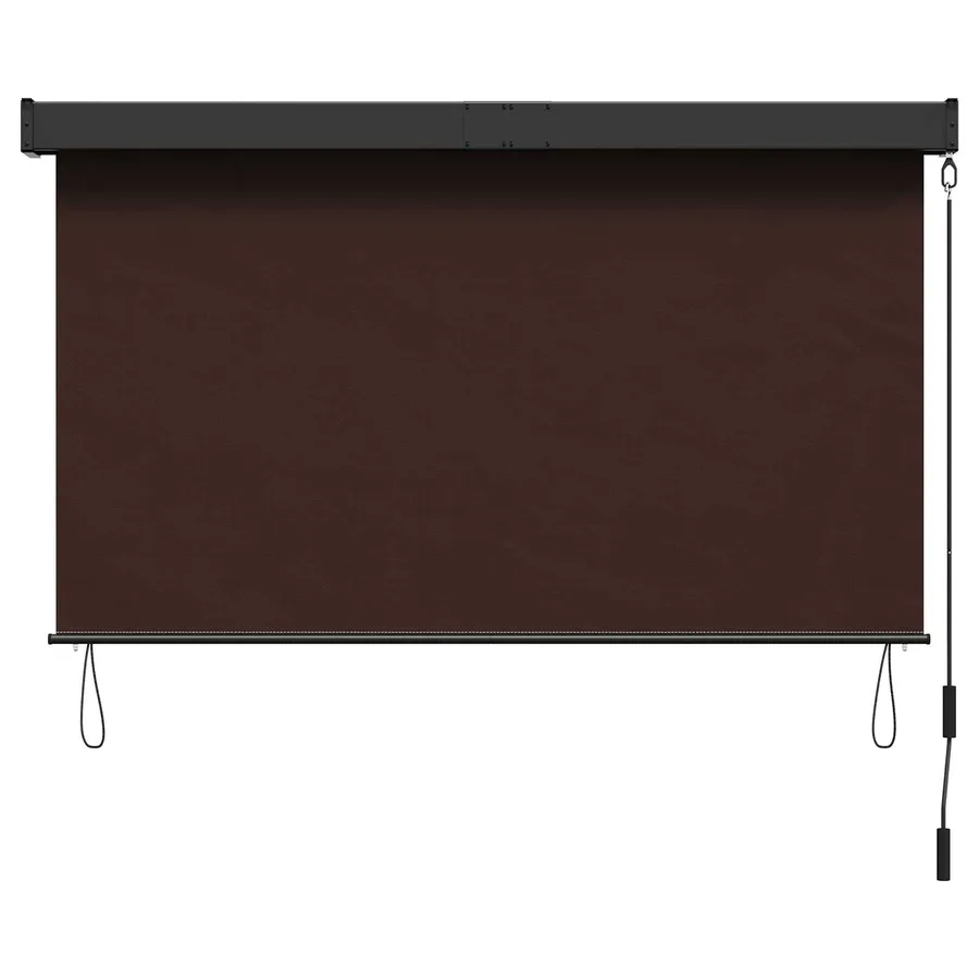 Store enrouleur Marron 80 x 250 cm Tissu et Aluminium - 3