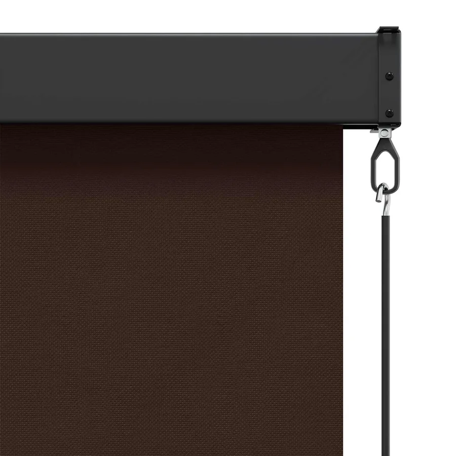 Store enrouleur Marron 80 x 250 cm Tissu et Aluminium - 5
