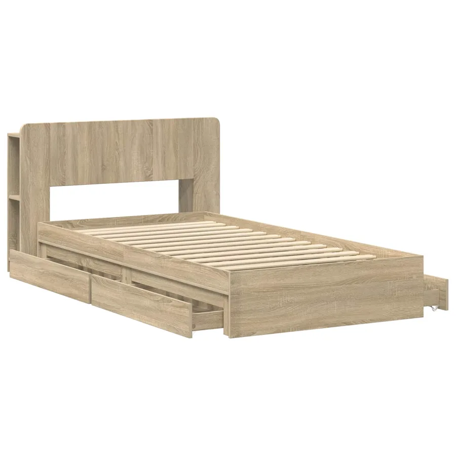 Cadre de lit avec rangement Chêne Sonoma 80 x 200 cm - 3