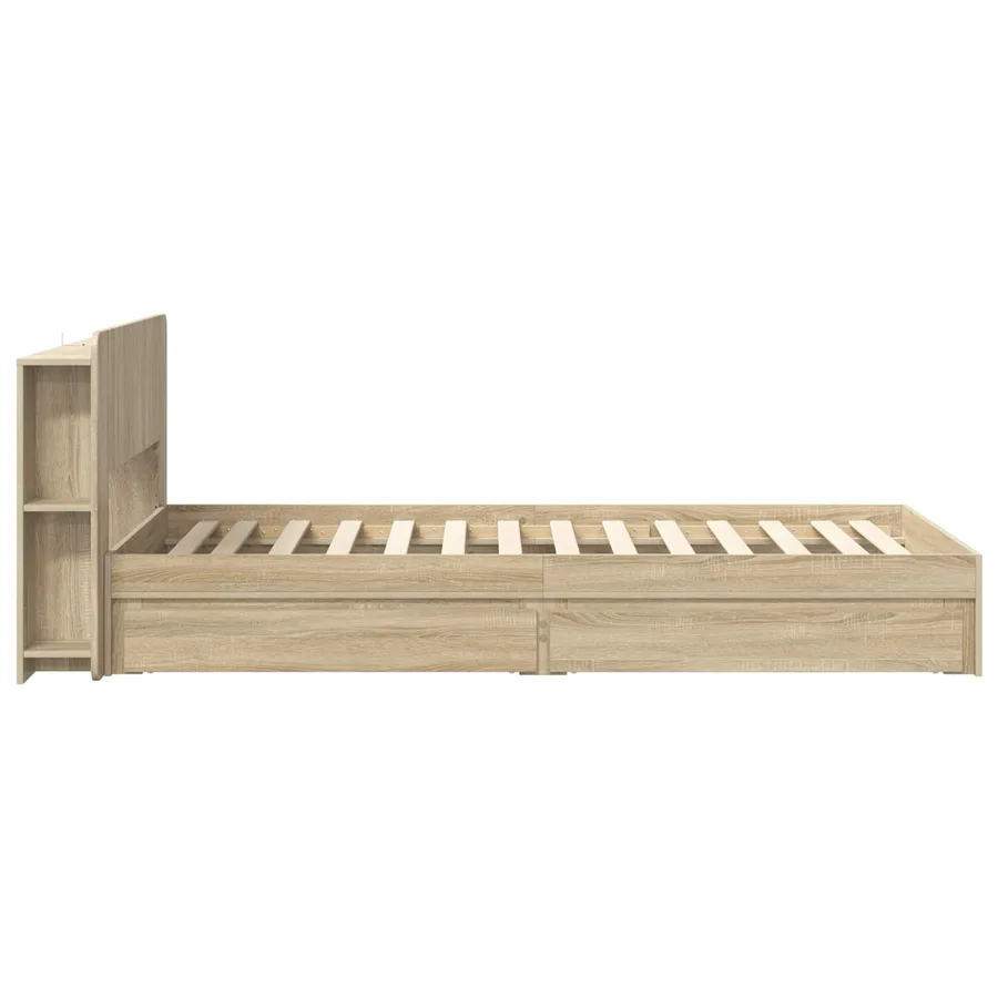 Cadre de lit avec rangement Chêne Sonoma 80 x 200 cm - 4