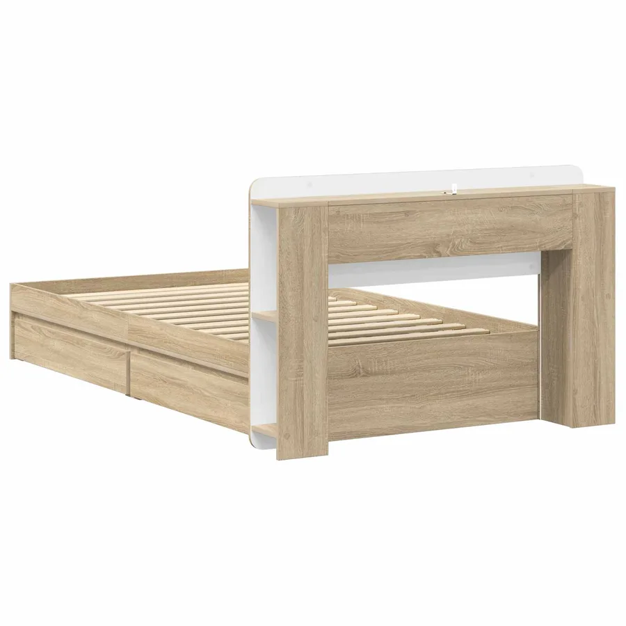 Cadre de lit avec rangement Chêne Sonoma 80 x 200 cm - 5