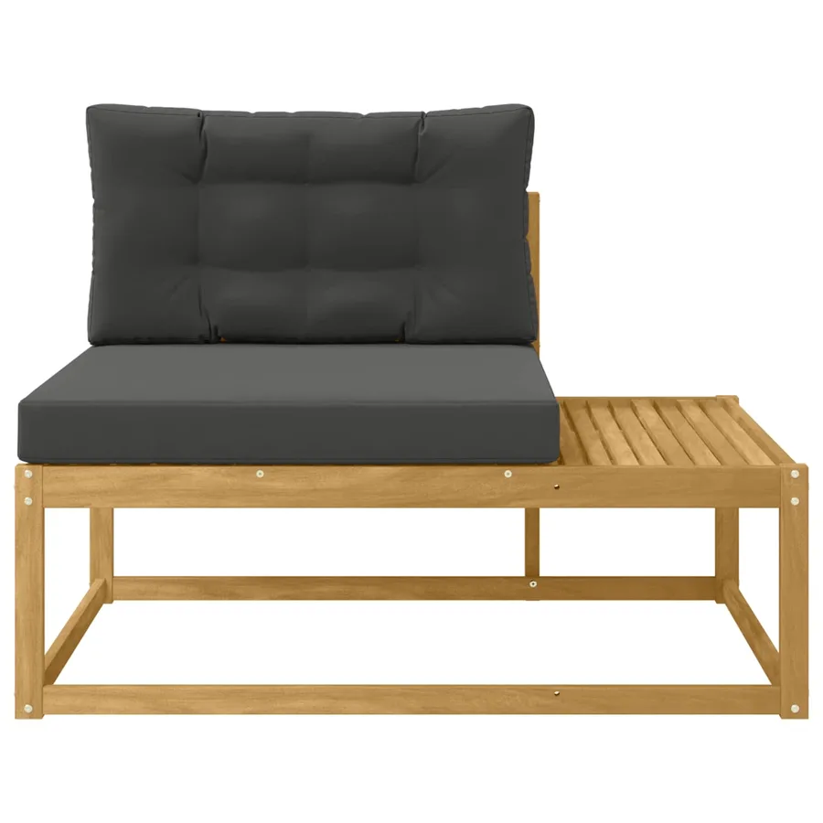 Canapé d'extérieur en bout Blanc 115 x 83 x 73 cm Polyester - 3