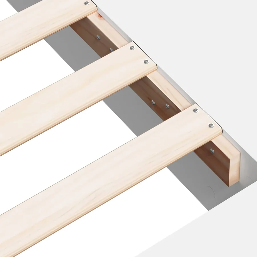 Cadre de lit avec rangement Blanc 80 x 200 cm Bois d'ingénierie - 7