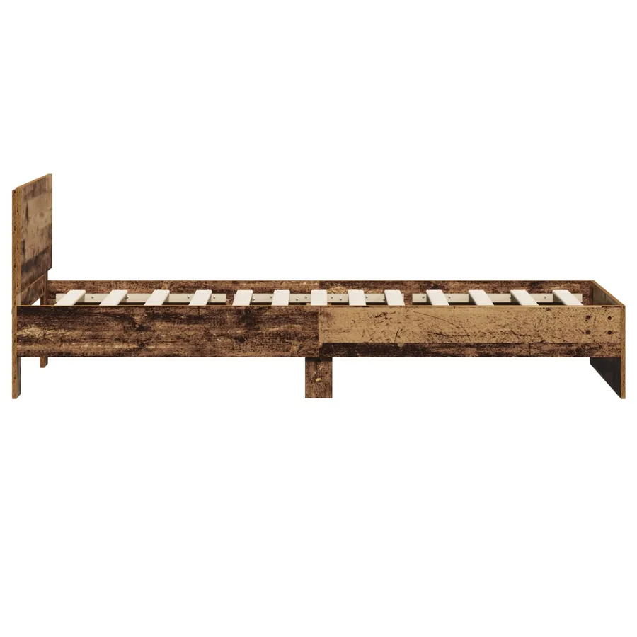 Cadre de lit avec tête de lit Bois ancien 80 x 200 cm - 5