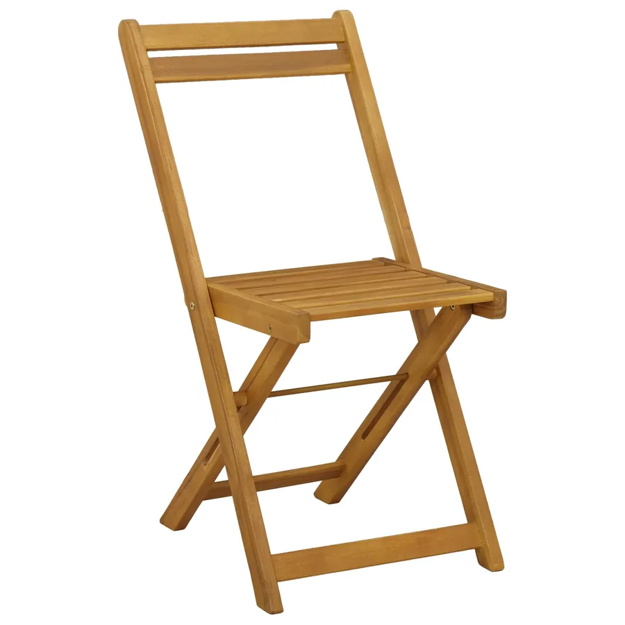 Chaises de bistrot d'extérieur 2 pcs Crème blanc - 5