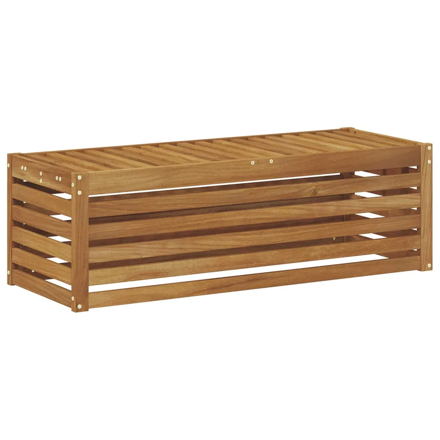Banc de Jardin Naturel 115 x 43 x 37 cm Bois d'Acacia Massif - 2