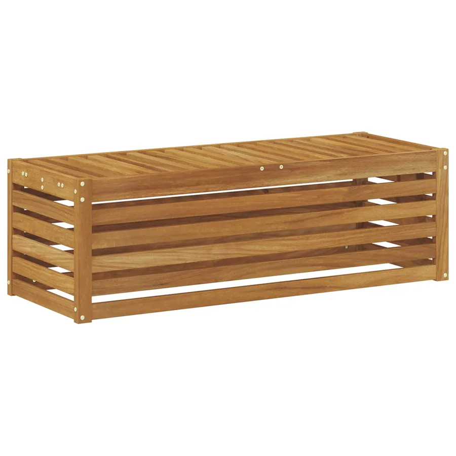 Banc de Jardin Naturel 115 x 43 x 37 cm Bois d'Acacia Massif - 6