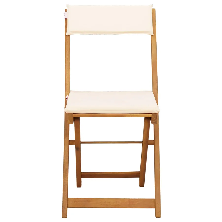 Chaises de bistrot d'extérieur 6 pcs Crème blanc - 6