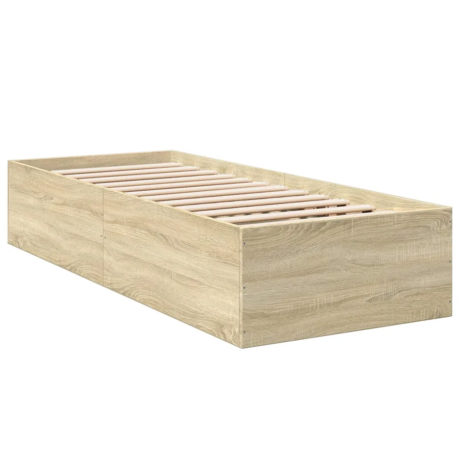 Cadre de lit au sol Chêne Sonoma 80 x 200 cm Bois d'ingénierie - 3