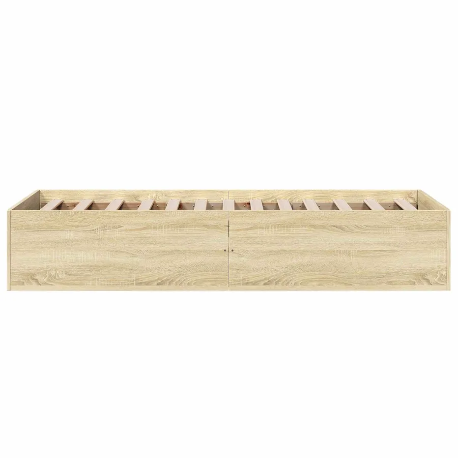 Cadre de lit au sol Chêne Sonoma 80 x 200 cm Bois d'ingénierie - 5