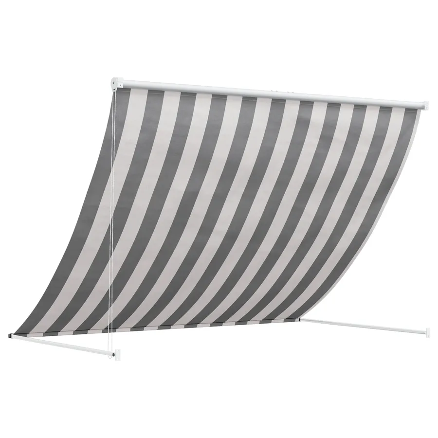 Auvent Anthracite et blanc 200 x 150 cm - 4