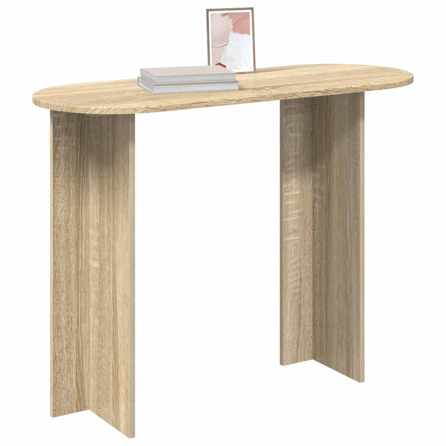 Table console Chêne Sonoma 100 x 39,5 x 75 cm Bois d'ingénierie - 3