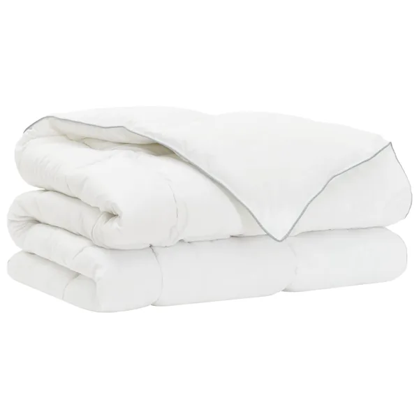 Ensemble de couette et oreillers de lit Blanc 260 x 240 cm