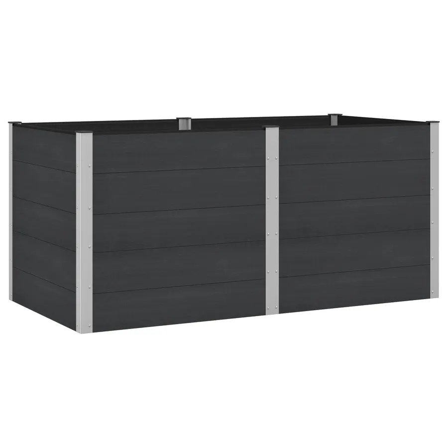 Jardinière surélevée Noir 200 x 100 x 91 cm - 2