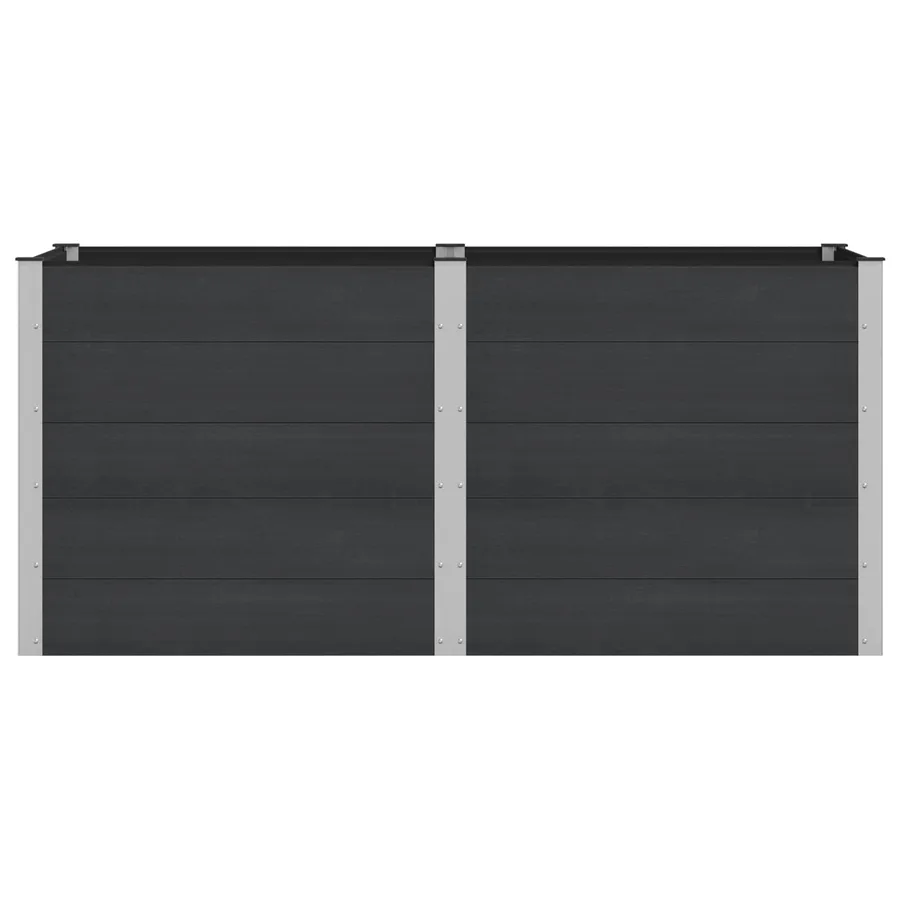 Jardinière surélevée Noir 200 x 100 x 91 cm - 3