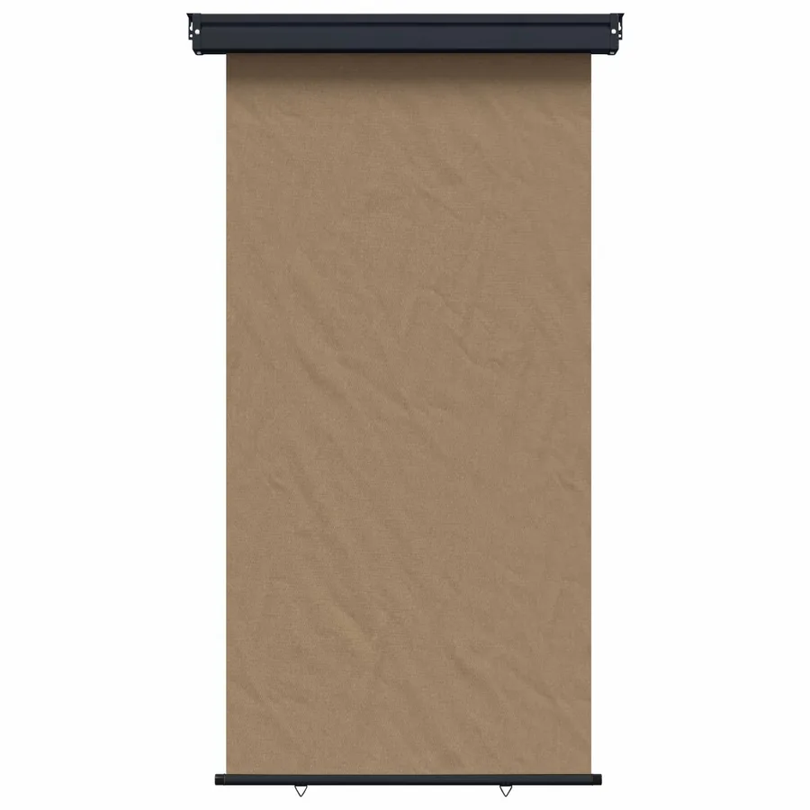Store latéral de balcon 117 x 250 cm 100% polyester fer acier