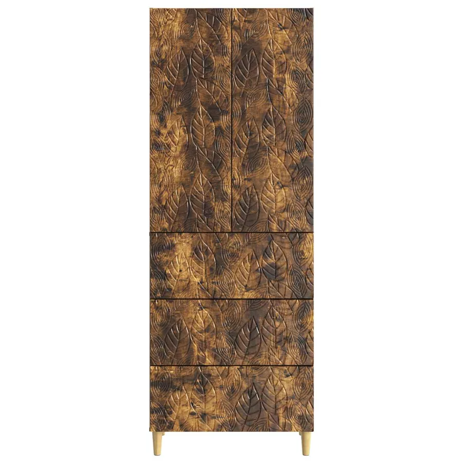 Ensemble de Meubles 2 pcs Chêne fumé 66 x 34,5 x 90 cm - 5