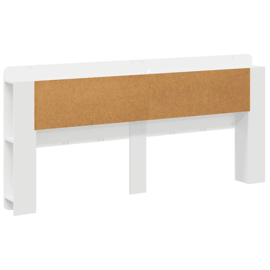 Cabinet de Tête de Lit Blanc brillant Bois d’ingénierie - 7