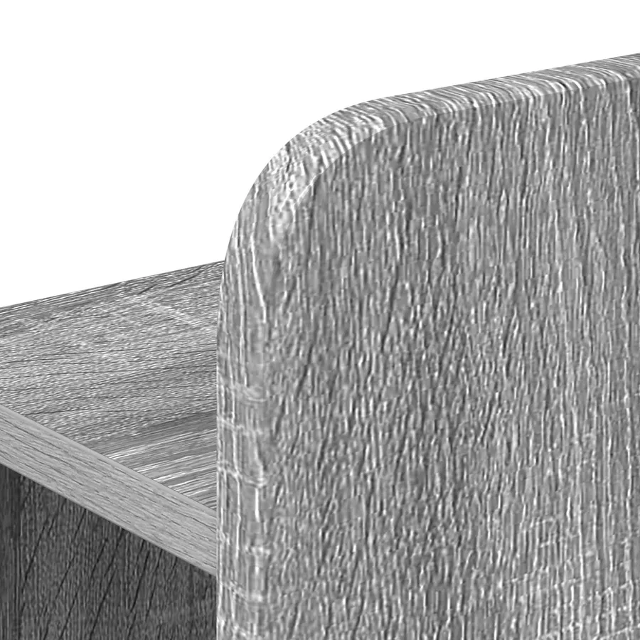 Cadre de lit avec rangement Sonoma gris 200 x 200 cm - 6