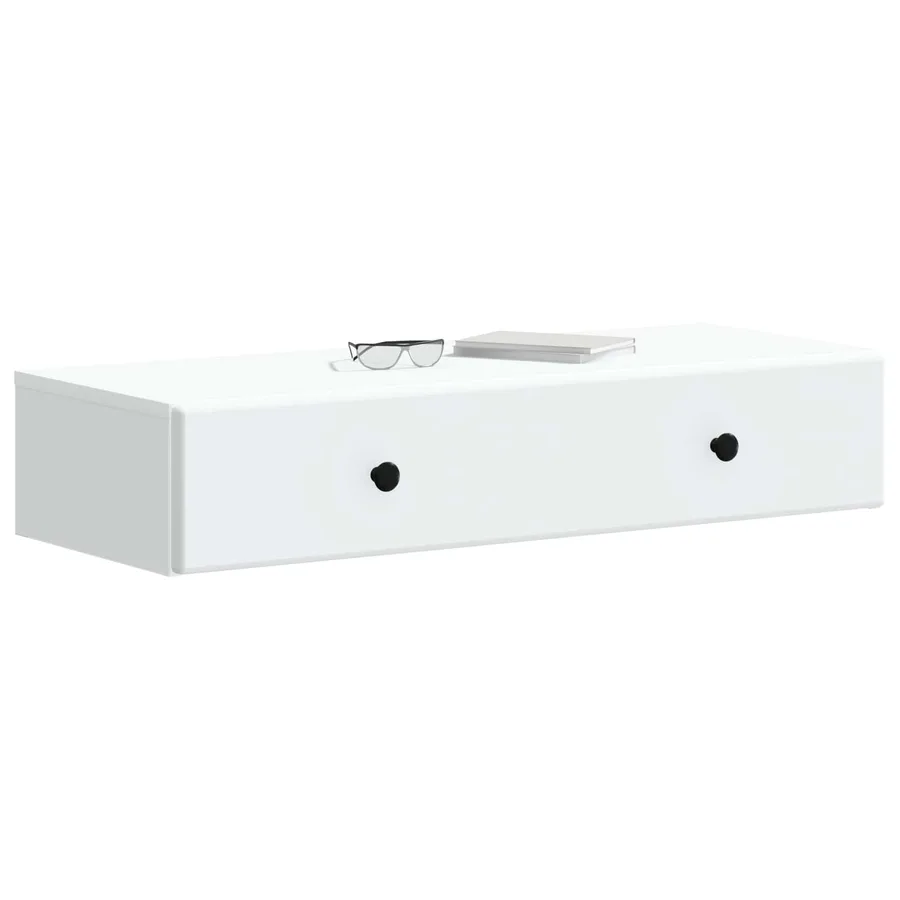 Table d'appoint murale Blanc 87,5 x 34,5 x 17 cm - 3