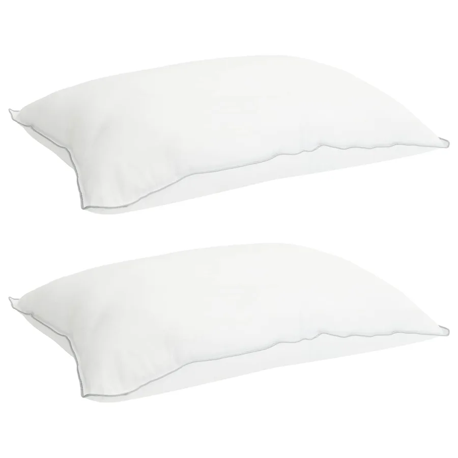 Ensemble de Duvet Blanc 240 x 220 cm Polyester, Bambou - 3