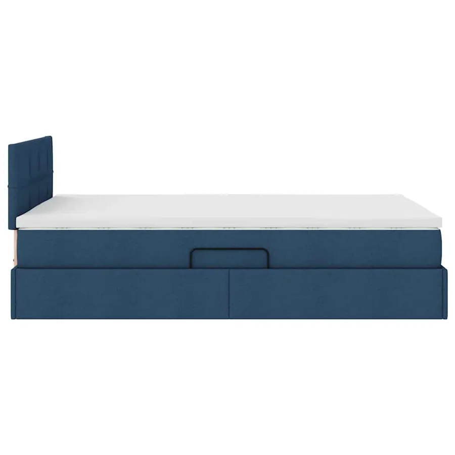 Lit avec rangement et matelas avec matelas Bleu 120 x 190 cm - 10