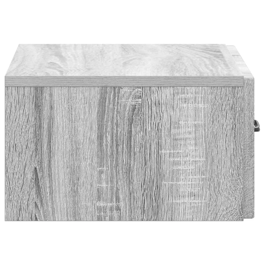 Cabinet de chevet mural Sonoma gris 49 x 34,5 x 20 cm - 6