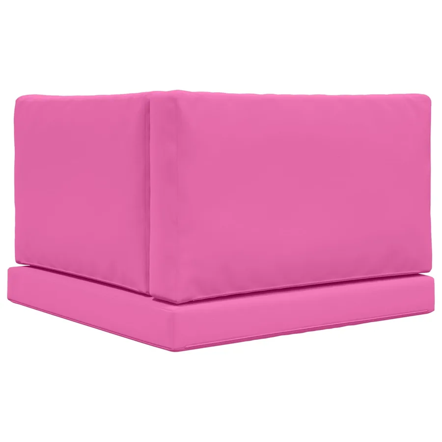 Coussin de canapé d'extérieur 3 pcs Rose Polyester - 7