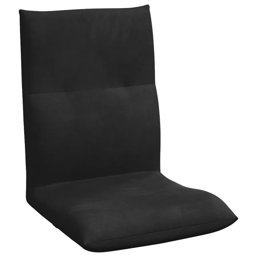 Fauteuil de sol ajustable Noir Velours - 2