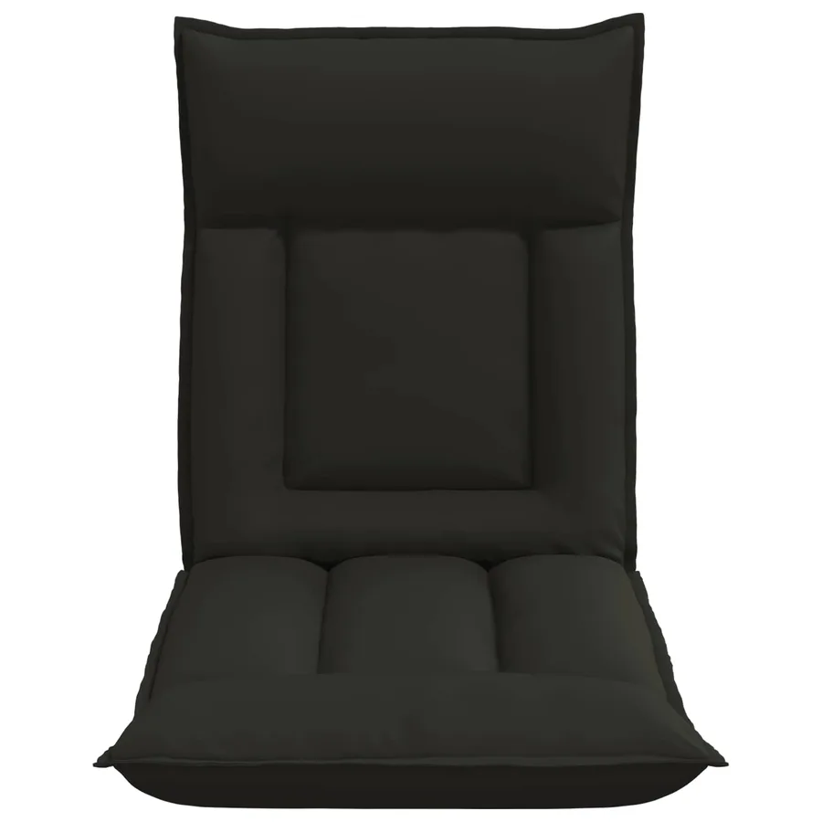Fauteuil de sol ajustable Noir Simili cuir - 4