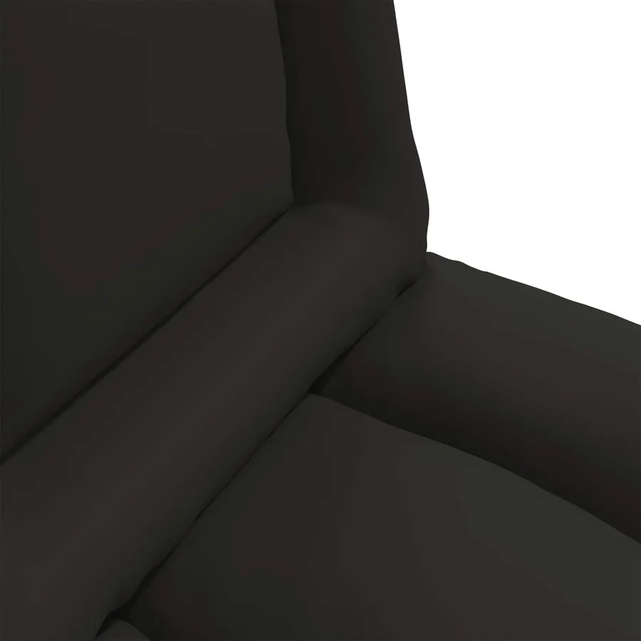 Fauteuil de sol ajustable Noir Simili cuir - 7