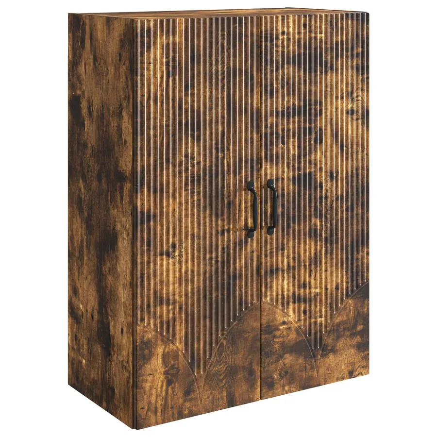 Armoire Murale Chêne fumé 66 x 34,5 x 90 cm Bois d'ingénierie - 2