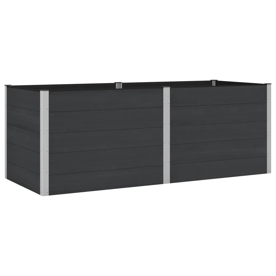 Jardinière surélevée Noir 250 x 100 x 91 cm - 2