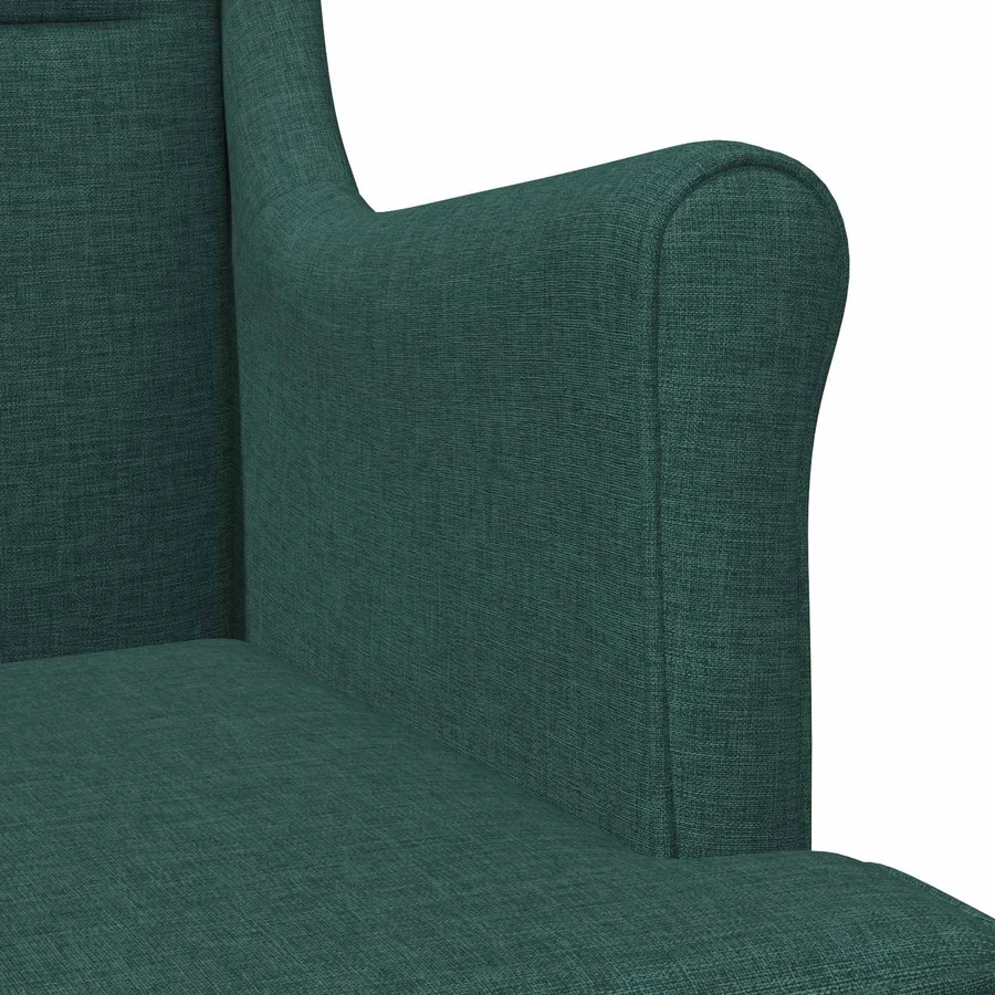 fauteuil Vert foncé tissu - 7