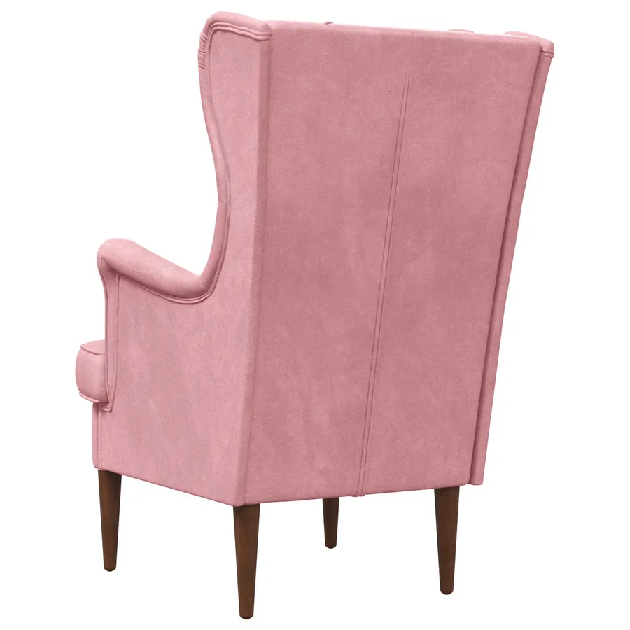 Fauteuil Rose Velours - 6