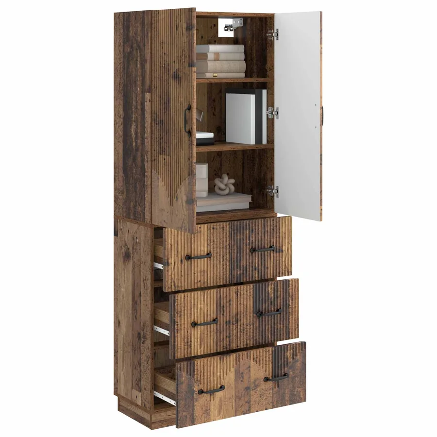 Ensemble de Meubles 2 pcs Bois ancien 66 x 34,5 x 87 cm - 3
