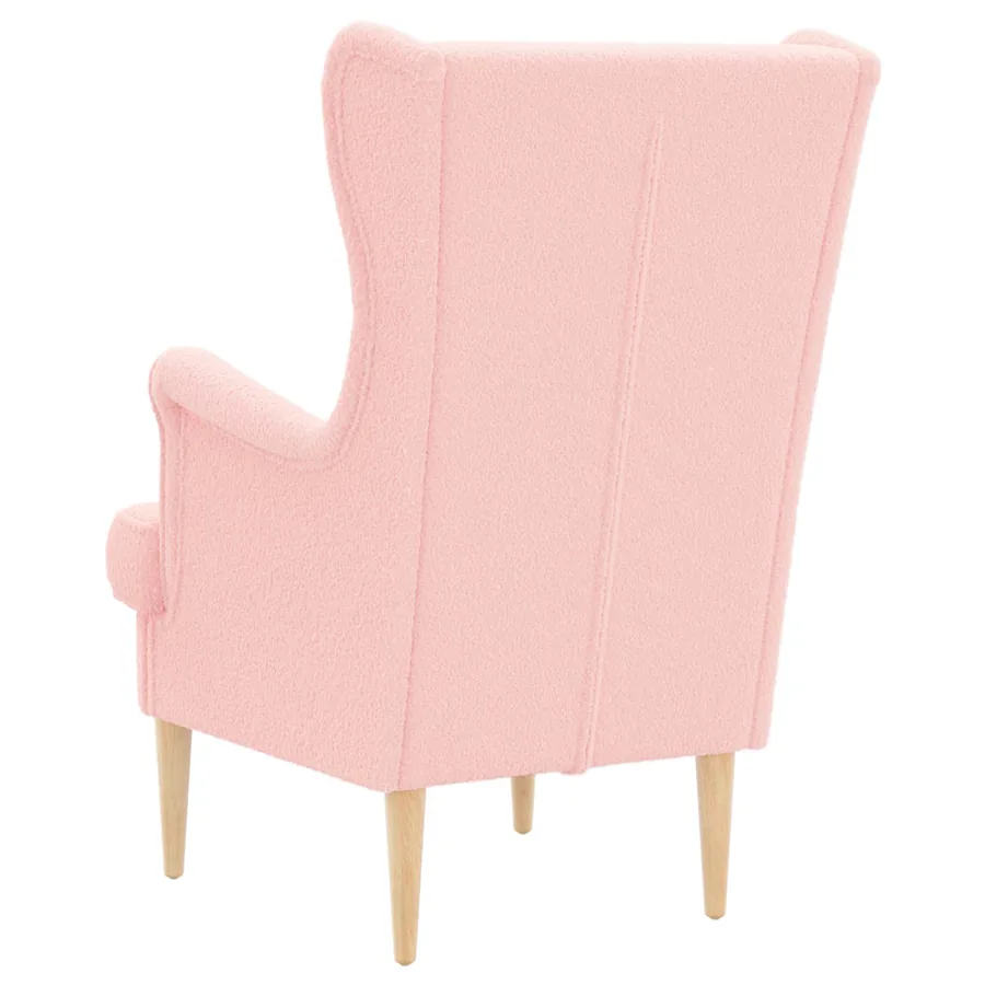 Fauteuil Rose Bouclé - 6