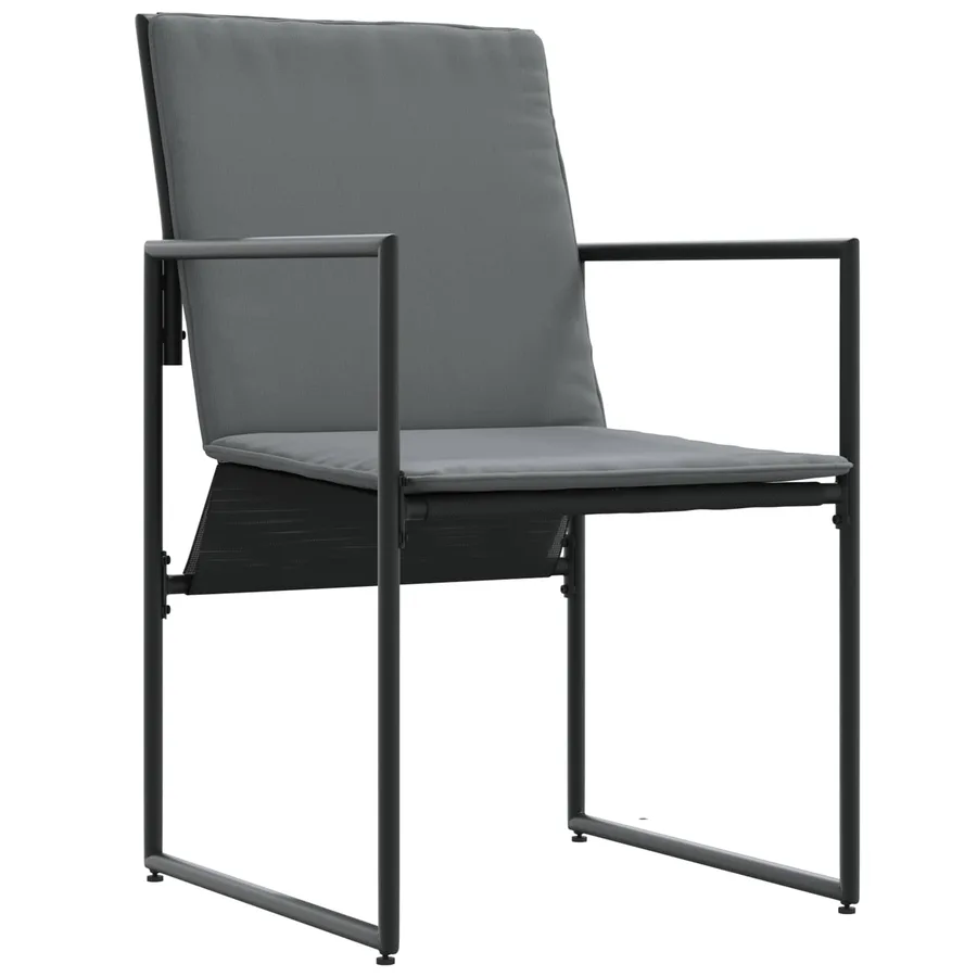 Ensemble de salle à manger pour jardin 5 pcs Noir et anthracite - 4