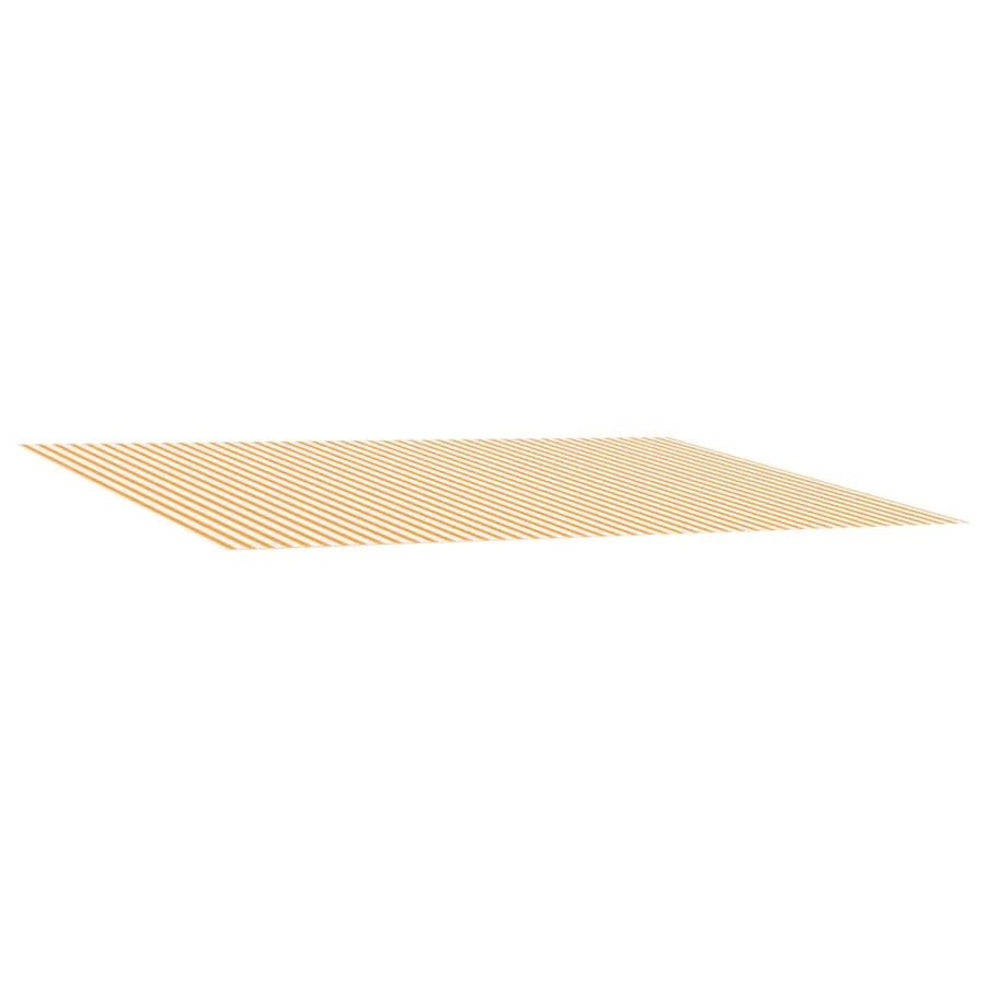 Toile de rechange pour auvent Jaune et blanc 300 x 250 cm