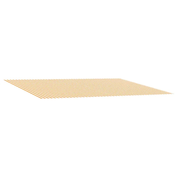 Toile de rechange pour auvent Jaune et blanc 300 x 250 cm