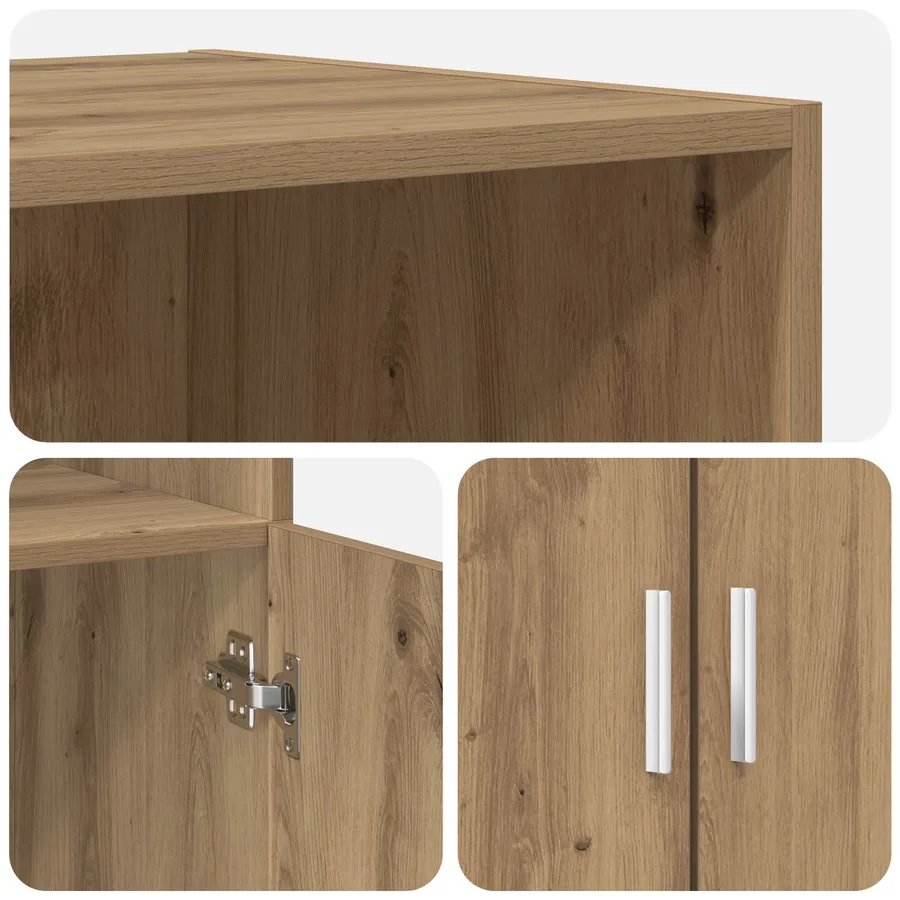 Haut Armoire Chêne artisanal 70 x 42,5 x 185 cm - 4
